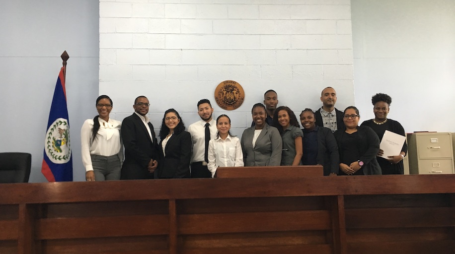 Belizean students exposed to Trafficking In Persons through Moot Trial
