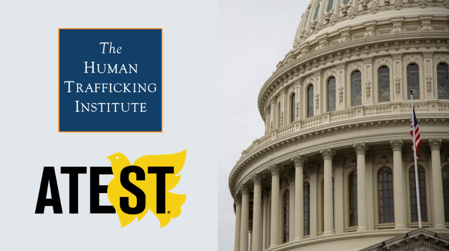 Image features the HTI and ATEST logos next to a photo of the dome of the U.S. Capitol