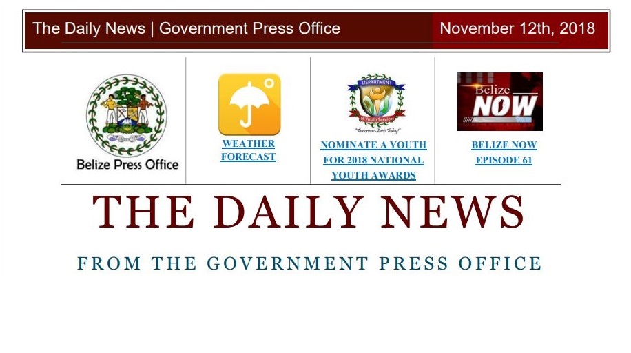 Institute Agreement Featured in Belize Government Daily News