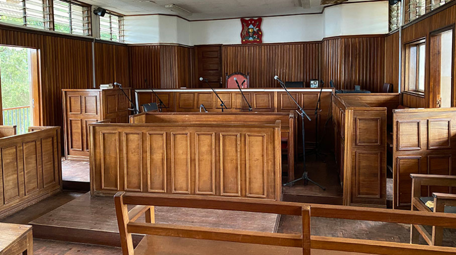 A courtroom in Uganda