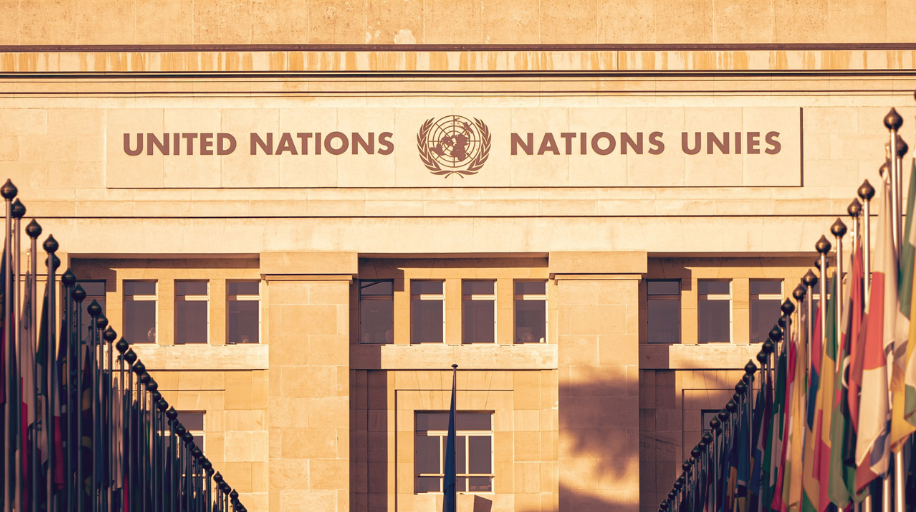 Photo of the United Nations building in Geneva
