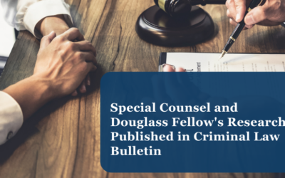 Special Counsel and Douglass Fellow’s Research Published in Criminal Law Bulletin